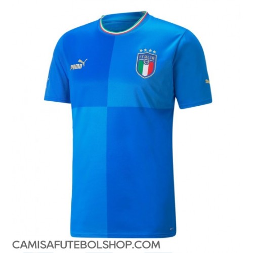 Camisa de time de futebol Itália Replicas 1º Equipamento 2022 Manga Curta